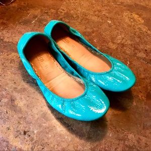 Tieks in Tiek Blue Patent, Size 11
